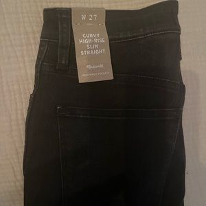 Madewell Curvy High rise slim straight jeans in Richgrove wash NWT